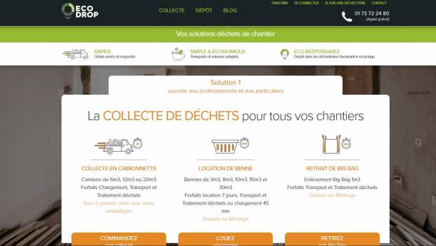 Déchets du BTP : Ecodrop lève 5 M€