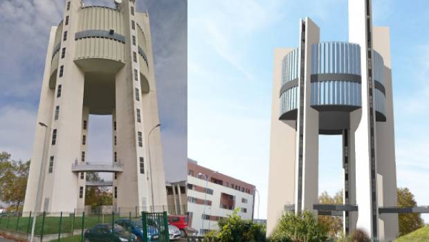 Troyes : un château d’eau géant remis à neuf