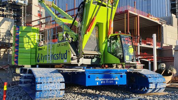 Une gamme Liebherr de grues sur chenilles électrique sur batteries