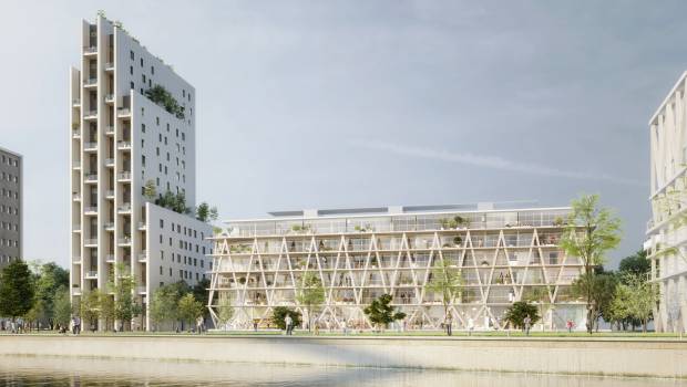 Début du gros-oeuvre de l'immeuble résidentiel Link à Huningue