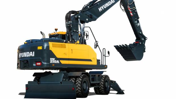 Hyundai CE lance des nouvelles pelles sur pneus