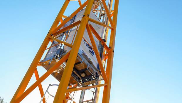 Cab-IN, le monte-grutier intérieur aux mâts Potain