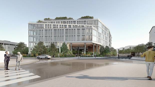 Gennevilliers : pose de la première pierre du futur siège social du Groupe UP