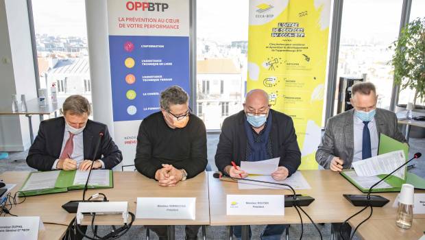 CCCA-BTP et OPPBTP partenaires la prévention des risques professionnels dans l’apprentissage