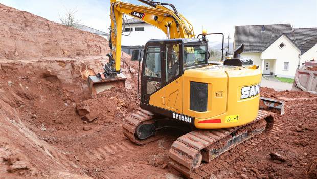 Les pelles Sany SY155W et SY155U mises à niveau