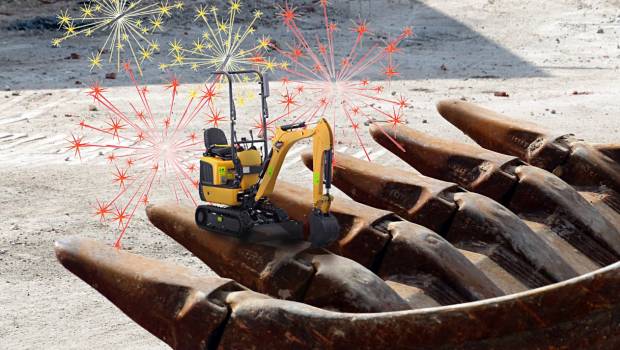 Les mini-pelles à la fête