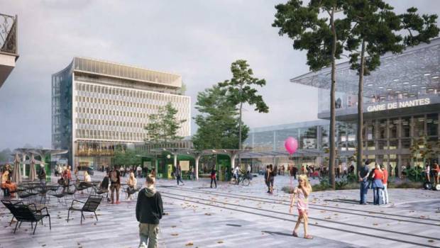 Le parvis nord de la gare de Nantes change de visage