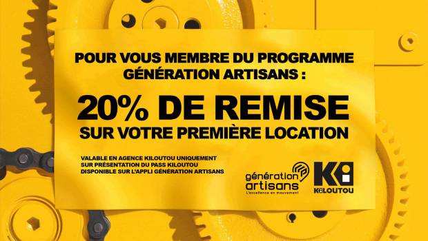 Kiloutou et Point.P associés pour promouvoir les artisans