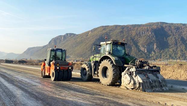 FAE stabilise les pistes du nouvel aéroport de Bolzano
