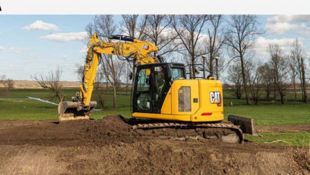 Topcon annonce la sortie d'options de guidage d'engins 3D pour les pelles Caterpillar