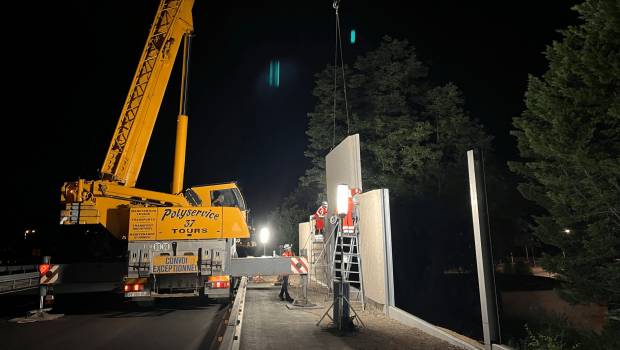 Des écrans acoustiques ultra bas carbone sur l’A10 à Saint-Avertin
