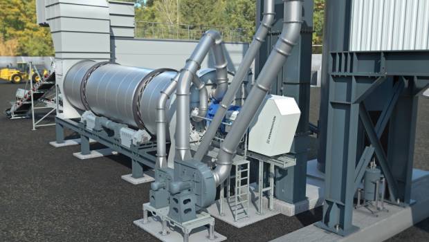 Un catalyseur pour centrales d’enrobage candidat aux Bauma Innovation Awards