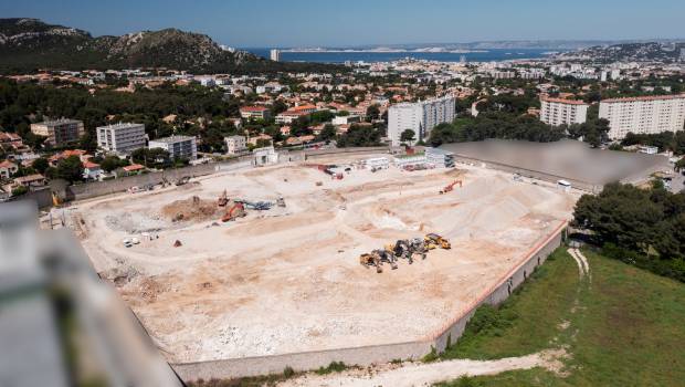 Forézienne terrasse avant la construction des nouvelles Baumettes