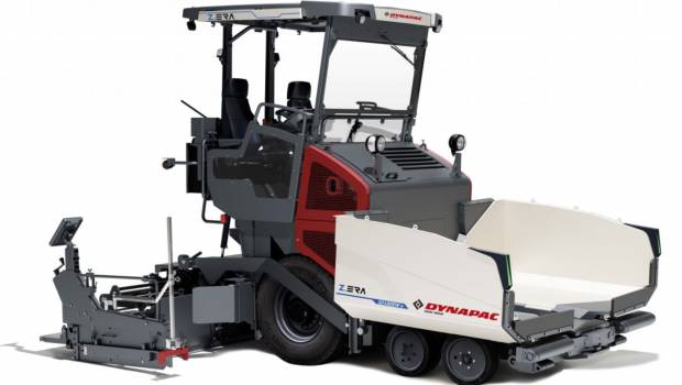 Un finisseur électrique chez Dynapac