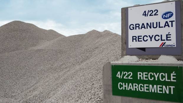 Cemex certifié pour ses granulats recyclés