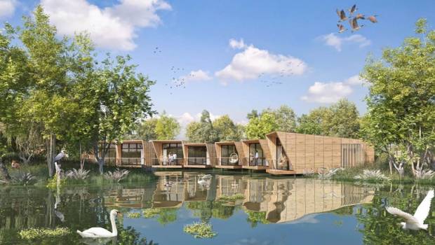 Dans les coulisses du futur village Ecolodgee au Futuroscope