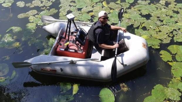 Géotec éradique la crassule de Helms dans les étangs de Port-Jérôme-sur-Seine