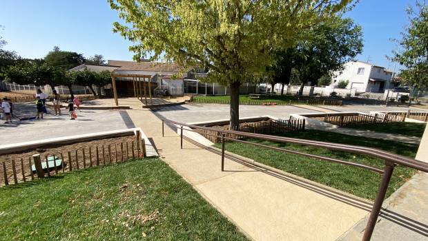 Vendargues : le béton pour une meilleure perméabilité des cours d’écoles