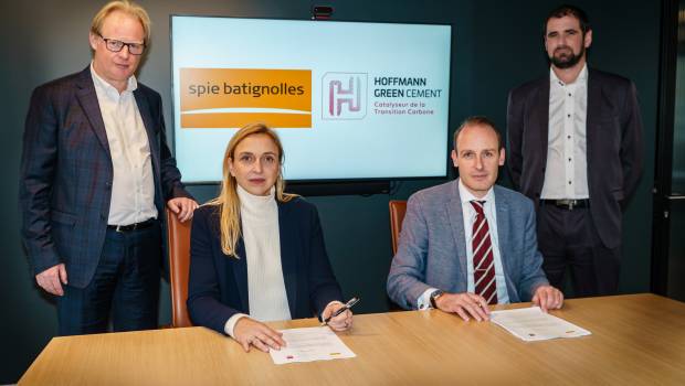 Spie batignolles et Hoffmann Green signent un contrat de fourniture de ciments décarbonés