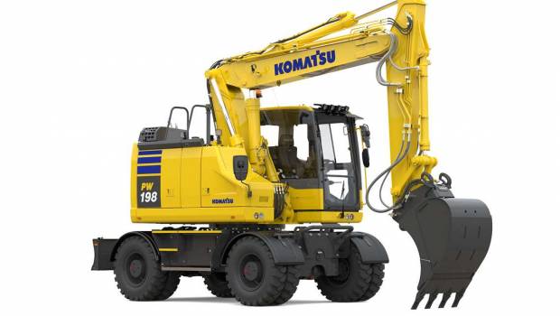 Komatsu revient fort sur les pelles sur pneus