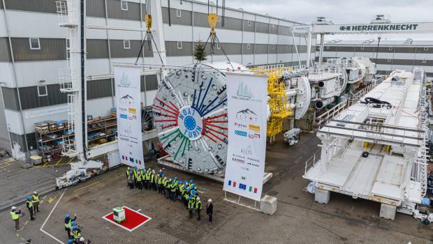 Lyon-Turin : le tunnelier du chantier CO5 est prêt