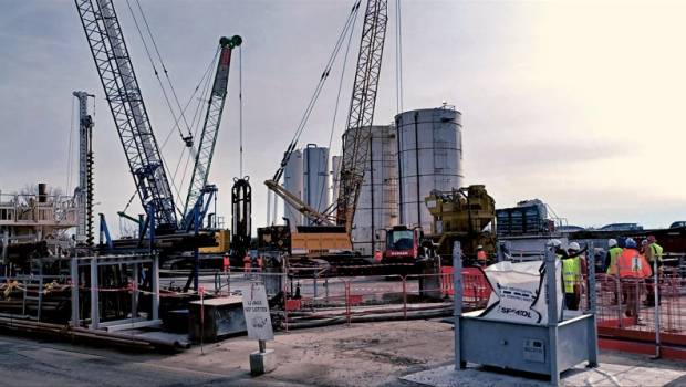 Ligne C de Toulouse : la station Fontaine Lumineuse en chantier