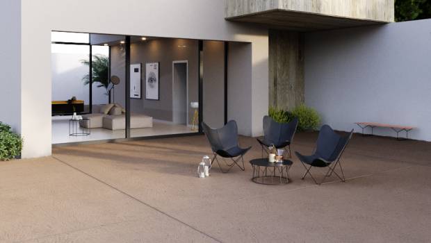 Le béton décoratif, star de l'espace outdoor