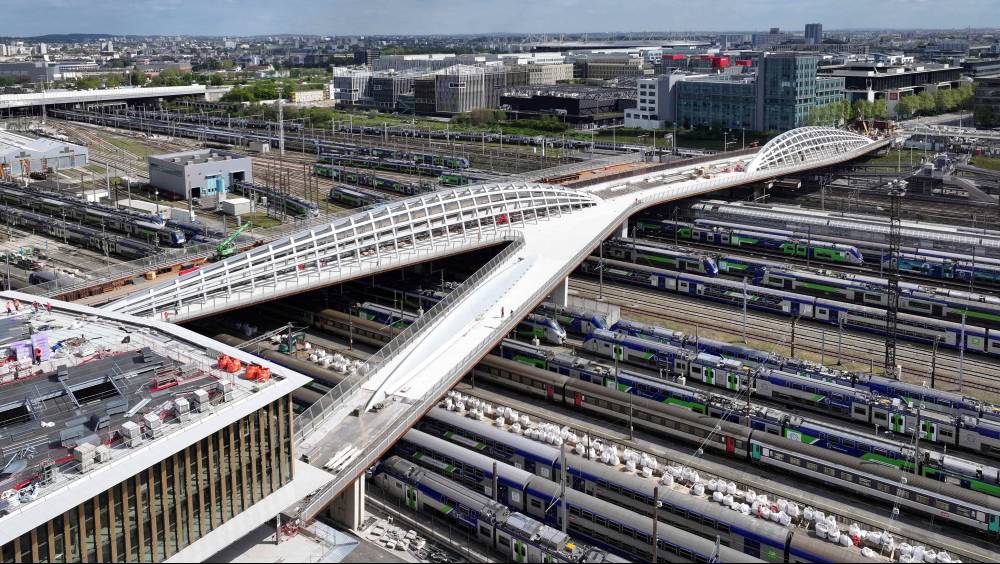 JOP 2024 : inauguration de la passerelle piétonne du Franchissement Urbain Pleyel