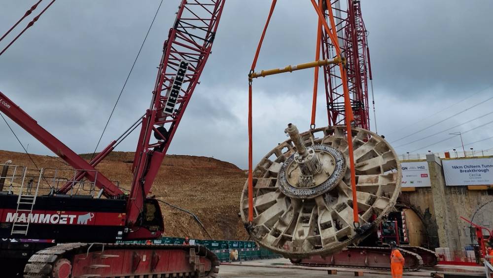 Des tunneliers démantelés sur HS2