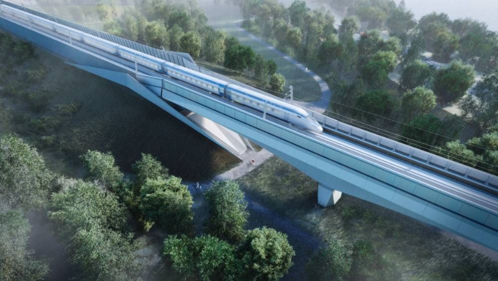 Grimshaw achève le viaduc de la Vallée de la Colne sur le tracé d'HS2