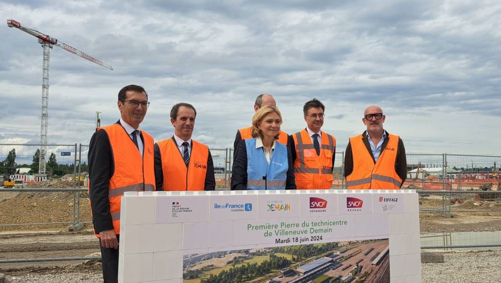 La première pierre du technicentre de Villeneuve Saint-Georges a été posée