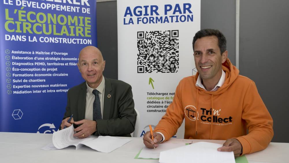 Agyre et Tri’n’Collect partenaires pour accélérer l’économie circulaire dans la construction