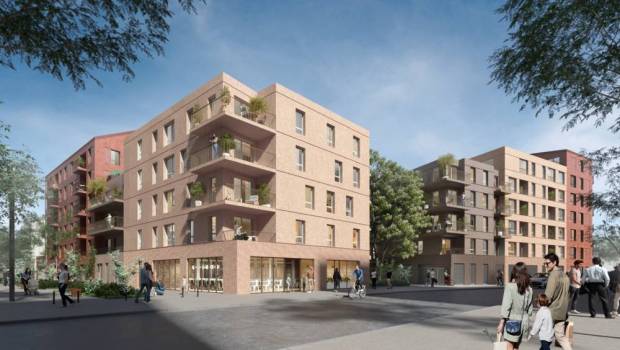 Saint-André-Lez-Lille : Linkcity pose la 1ère pierre du lot H de Quai 22