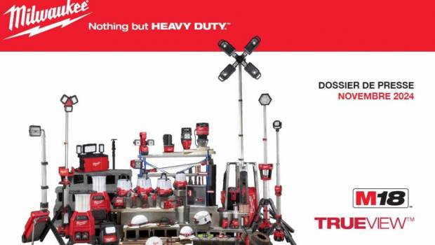 Milwaukee enrichit sa gamme M18 avec 4 nouveaux éclairages Trueview