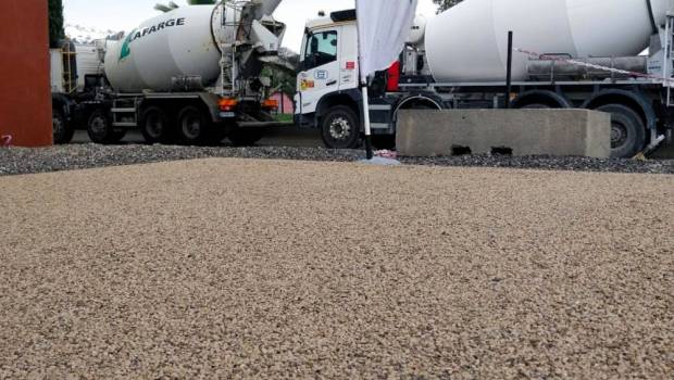 Lafarge France lance un nouveau  béton drainant et dépolluant