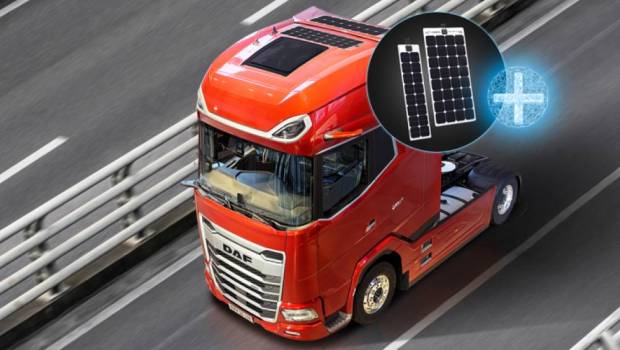 DAF imagine des panneaux solaires sur les camions