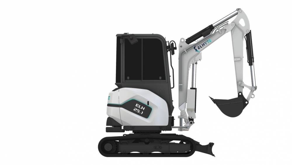 La mini pelle rétrofitée d'Elhyte en première sur Bauma