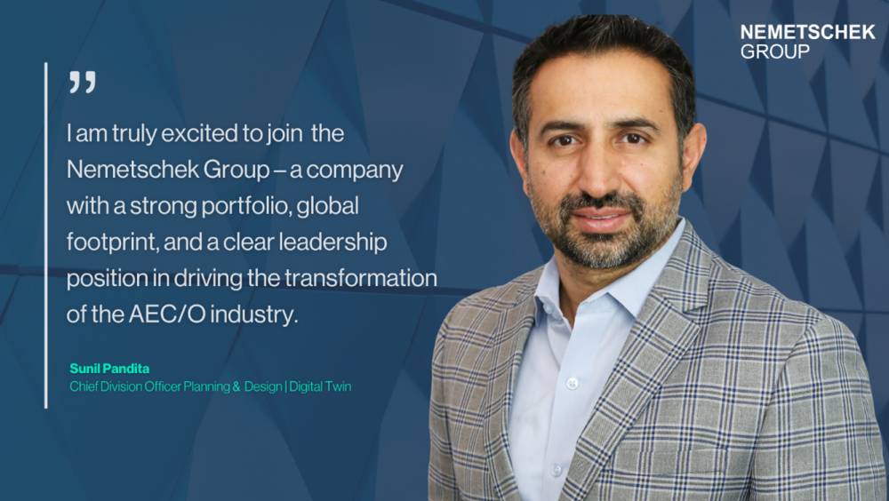Nemetschek : Sunil Pandita, nouveau Chief Division Officer de la division Planning & Design