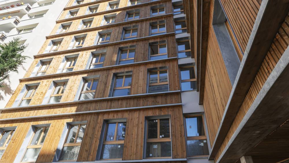 Paris : des bétons à base de granulats recyclés pour une résidence sociale