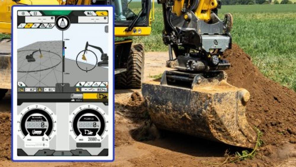 Le guidage 3D Komatsu compatible avec les tiltrotateurs du marché