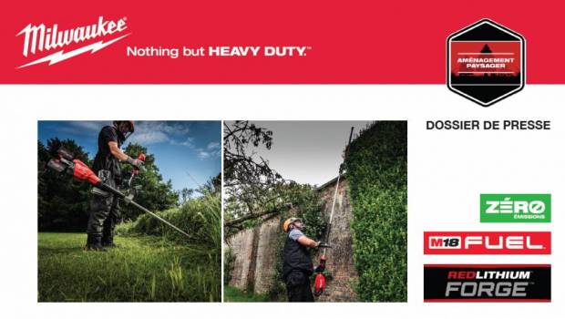 Milwaukee ajoute 7 références à sa gamme Extérieurs & Espaces verts
