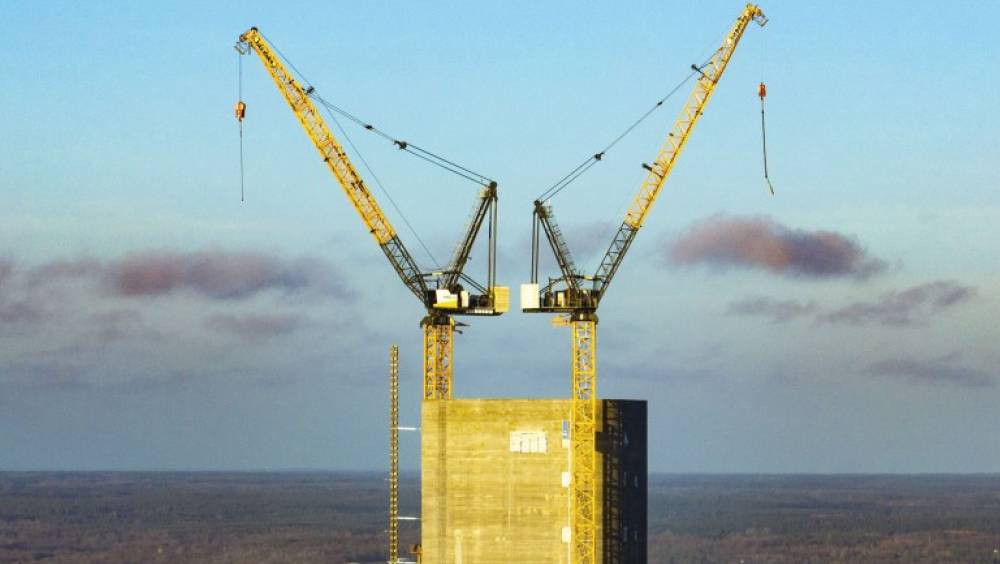 Liebherr sur la construction de la deuxième plus haute tour de Scandinavie