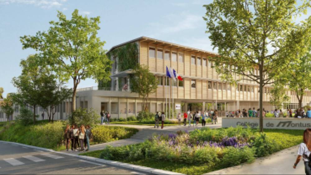 Montussan : un projet de collège labellisé BiodiverCity Construction