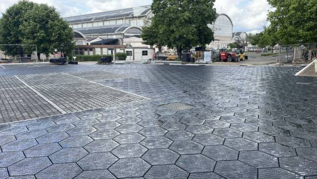 Du plastique recyclé pour aménager un technicentre