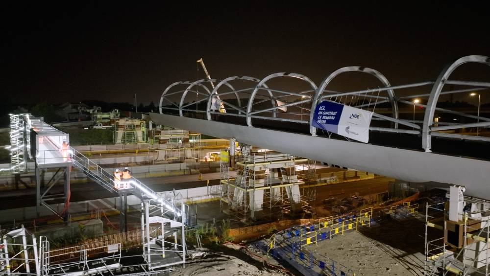 La ligne 17 du Grand Paris Express enjambe désormais les autoroutes A1/A3