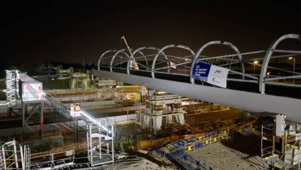 La ligne 17 du Grand Paris Express enjambe désormais les autoroutes A1/A3