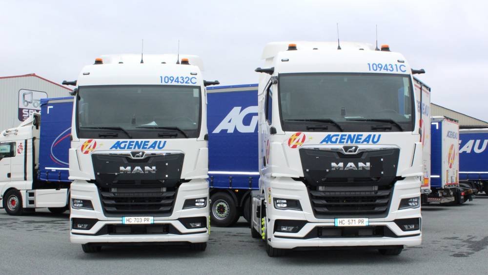 Le groupe Ageneau poursuit sa transition énergétique avec 8 nouveaux MAN TGX