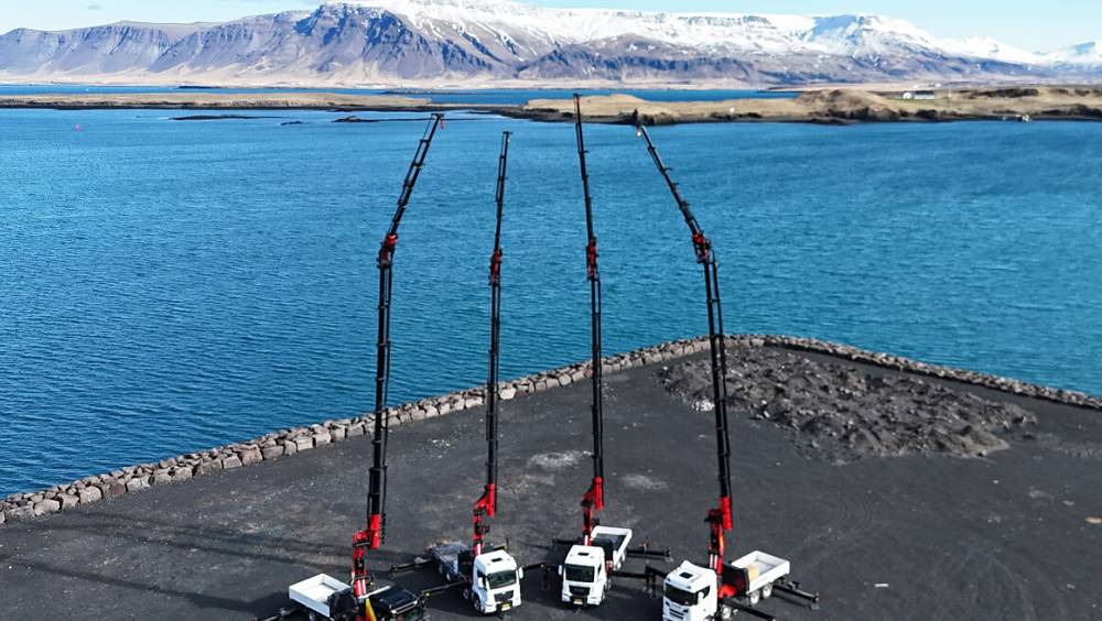 Palfinger en conditions extrêmes en Islande