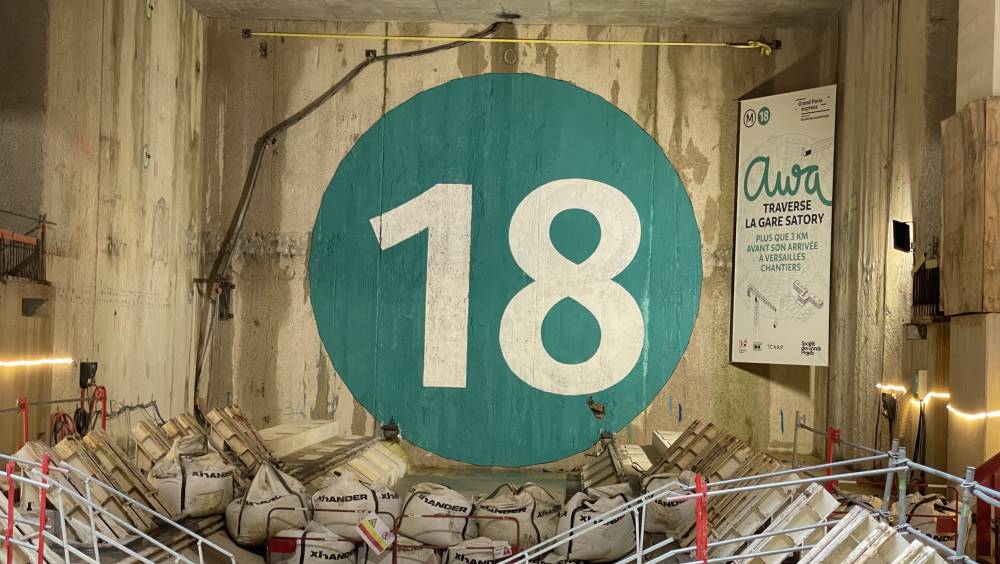 Awa a percé le tympan de la future gare « Satory »