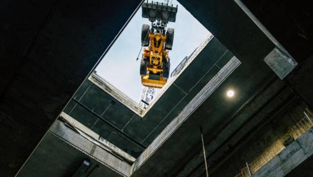 Une Volvo  L120 electric pour le métro de Munich